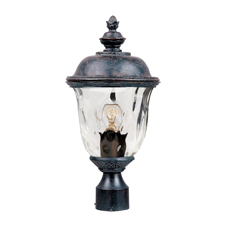 Carriage House 1-Light 9 Wide Oriental Bronze Outdoor Pole/Post Mount